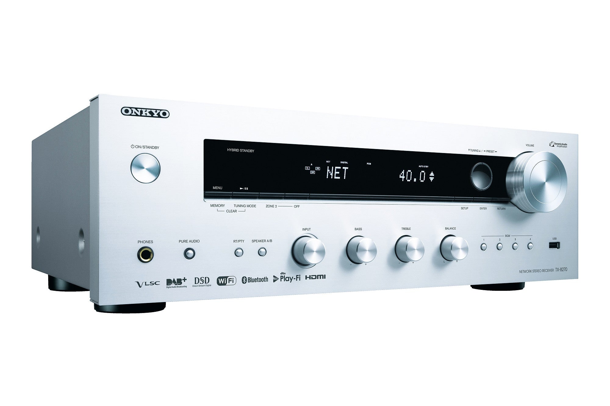 Tinklinis stereo resyveris Onkyo TX-8270 2.1, 2x240W HDMI komutacija Stiprintuvai Onkyo AUTOGARSAS.LT