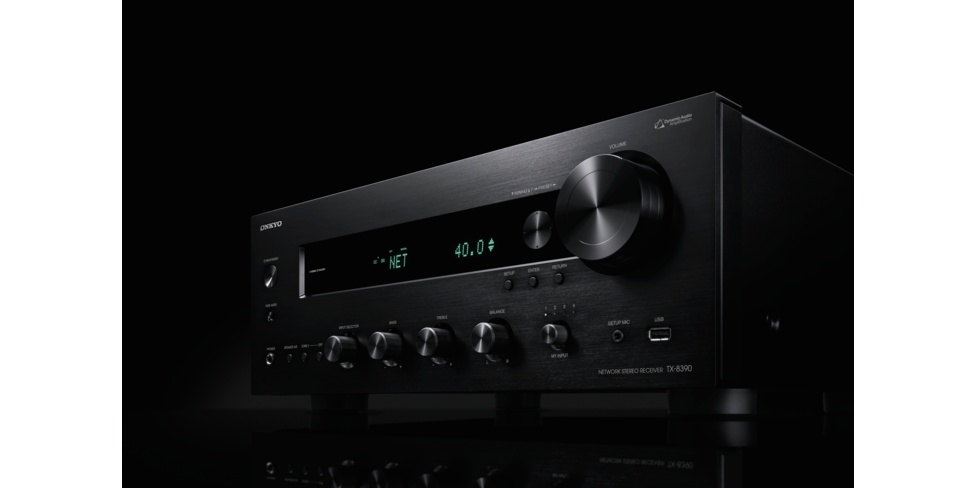 Tinklinis stereo resyveris Onkyo TX-8390 2.1, 2x200W, USB, Bluetooth, Wi-Fi, DTS, Play-Fi®, AirPlay 2, FlareConnect, Spotify, Amazon Music, TIDAL, Deezer, TuneIn Stiprintuvai Onkyo AUTOGARSAS.LT