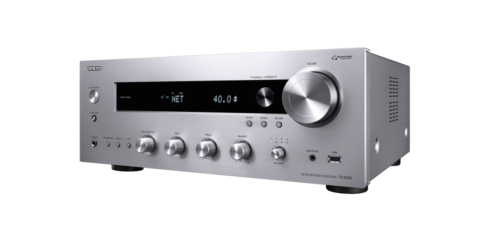 Tinklinis stereo resyveris Onkyo TX-8390 2.1, 2x200W, USB, Bluetooth, Wi-Fi, DTS, Play-Fi®, AirPlay 2, FlareConnect, Spotify, Amazon Music, TIDAL, Deezer, TuneIn Stiprintuvai Onkyo AUTOGARSAS.LT