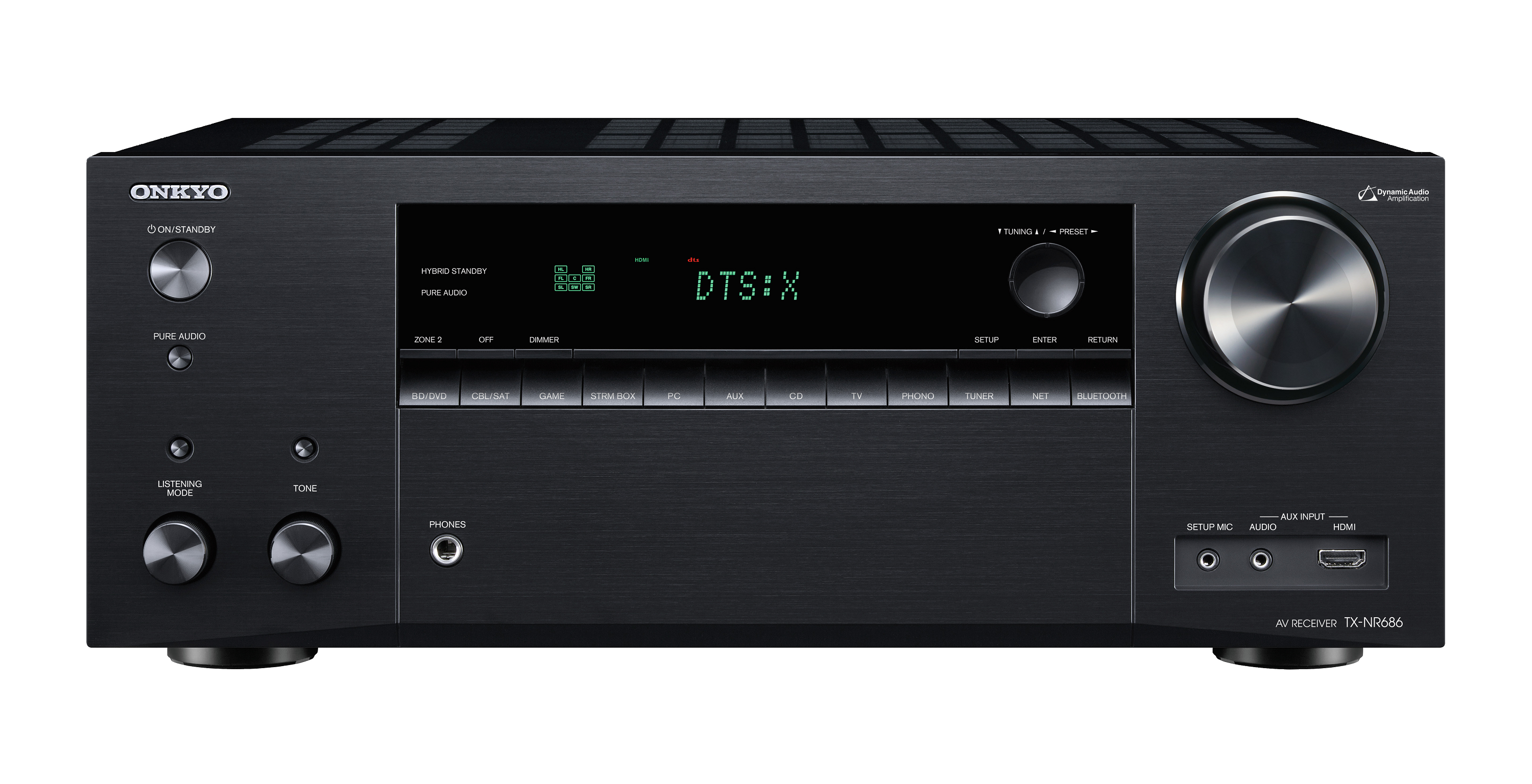 Tinklinis AV resyveris Onkyo TX-NR686 7.2, 7x165W, 2 zonų Namu kinas Onkyo AUTOGARSAS.LT