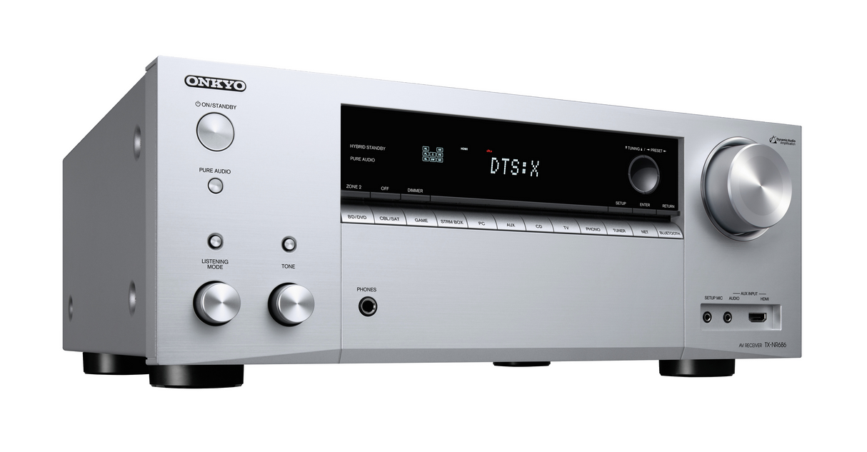 Tinklinis AV resyveris Onkyo TX-NR686 7.2, 7x165W, 2 zonų Namu kinas Onkyo AUTOGARSAS.LT