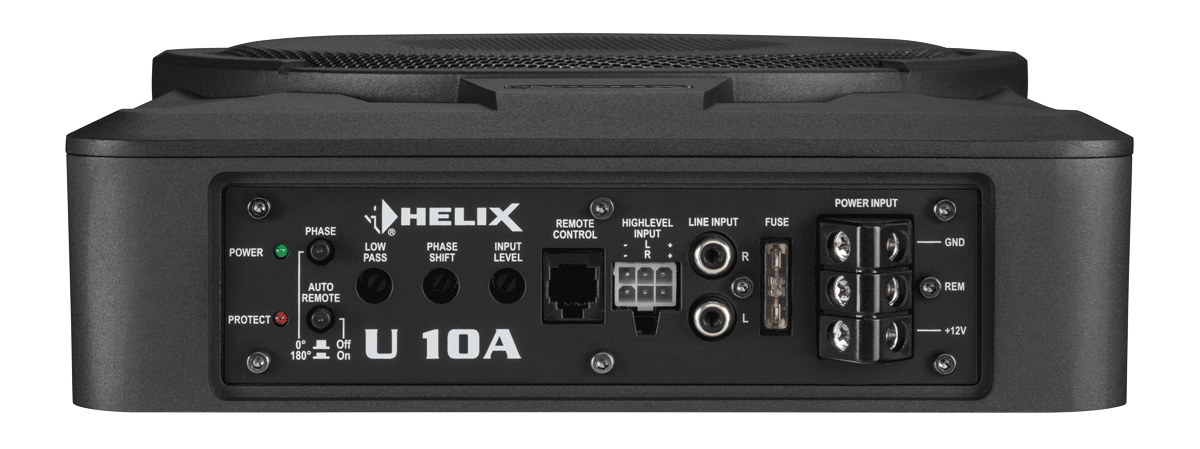 Aktyvus žemų dažnių garsiakalbis dėžėje Helix U 10A, 360W Garsiakalbiai Helix AUTOGARSAS.LT