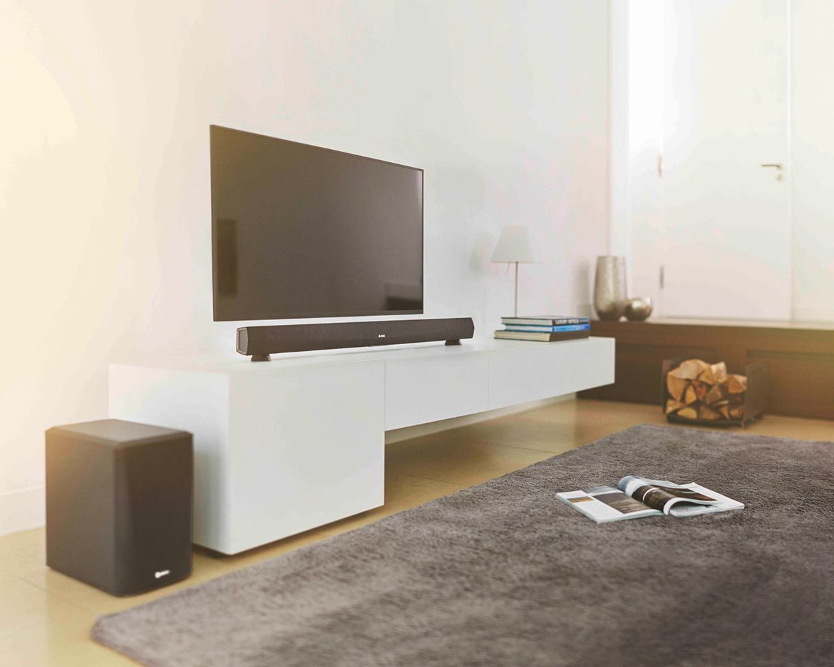 Denon HEOS HOME CINEMA SoundBaras su bevieliu žemų dažnių garsiakalbiu Namu kinas Denon AUTOGARSAS.LT