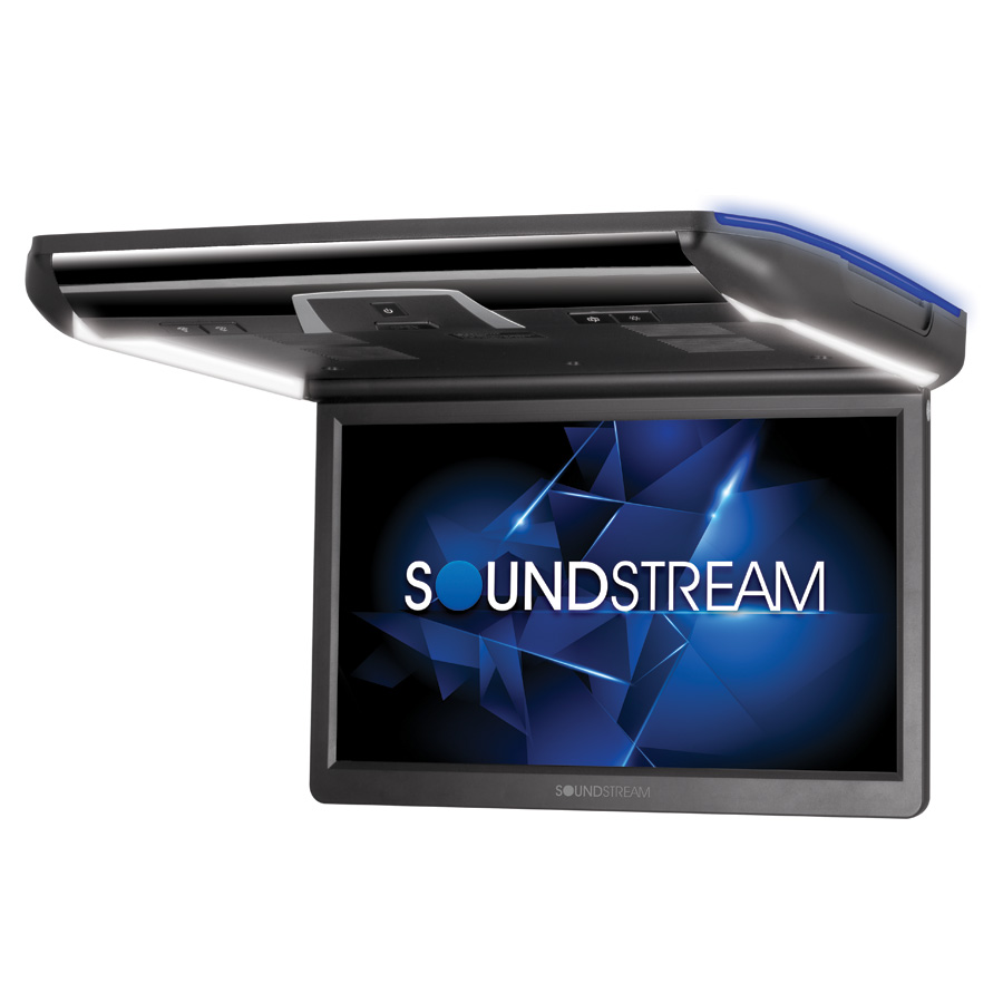 Soundstream VCM-160DMH, 16" lubinis atlenkiamas HD raiškos LCD monitorius