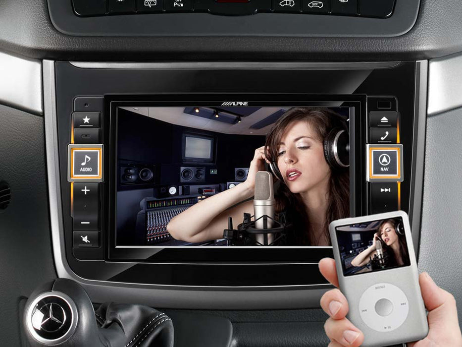 Navigacinė sistema Alpine X800D-V, skirta Benz Vito V639 ir Viano W639 GPS navigacija Alpine AUTOGARSAS.LT