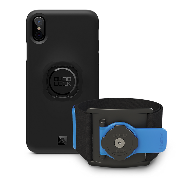 Rinkinys bėgimui QUAD LOCK RUNNING KIT - IPHONE X Laikikliai ir dėklai Quad Lock AUTOGARSAS.LT