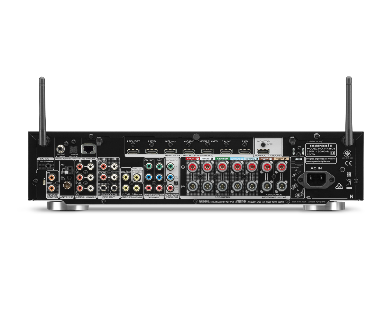 Tinklinis AV resyveris Marantz NR1608 7.2 su HEOS Namu kinas Marantz AUTOGARSAS.LT