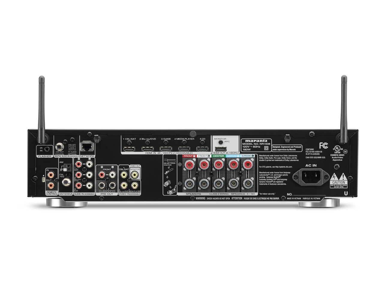 Tinklinis AV resyveris Marantz NR1508 5.2 su HEOS Namu kinas Marantz AUTOGARSAS.LT