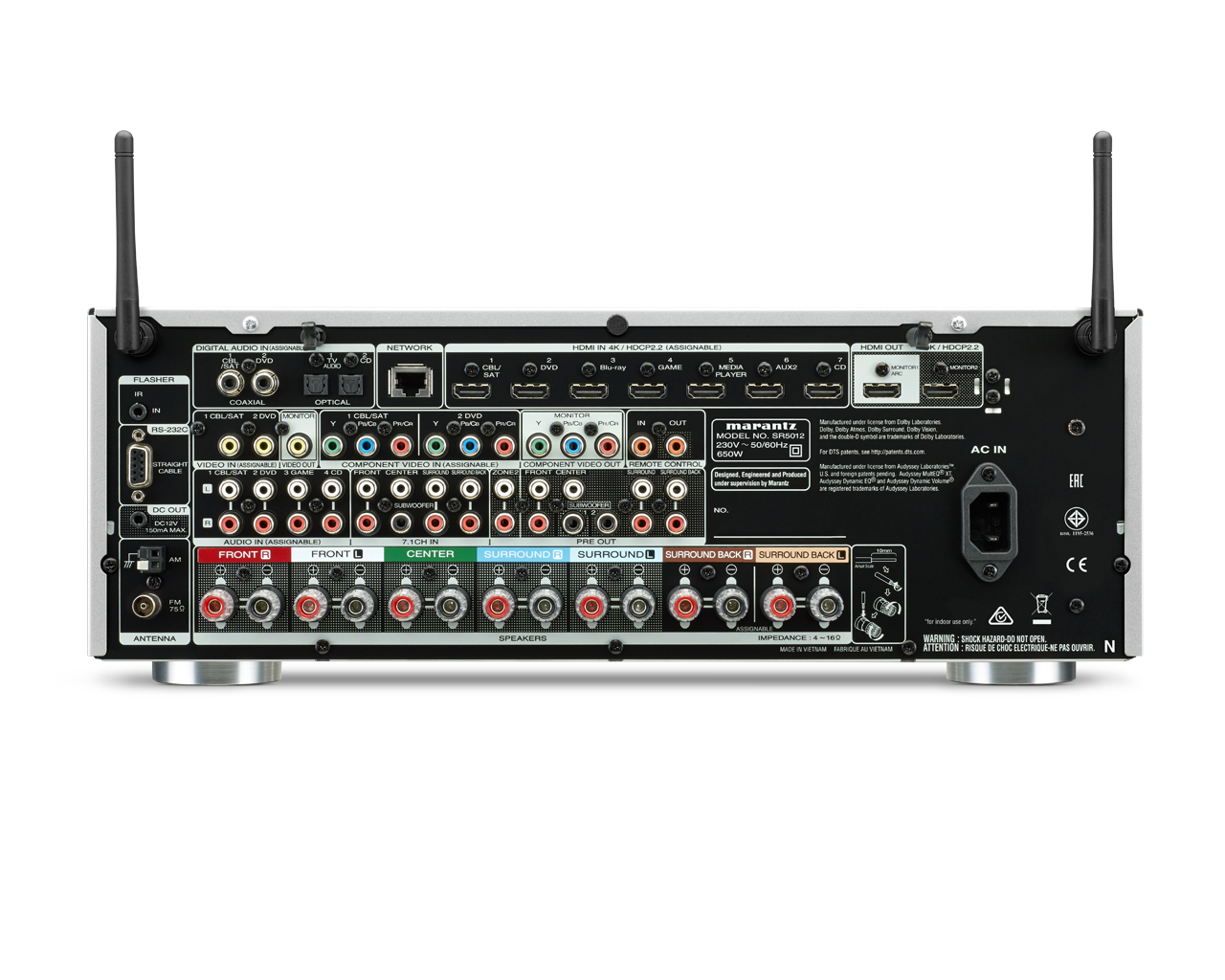 Tinklinis AV resyveris Marantz SR5012 7.2 su HEOS Namu kinas Marantz AUTOGARSAS.LT