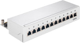 Goobay CAT 6 Mini/Desktop Patch Panel, 12 jungčių blokas