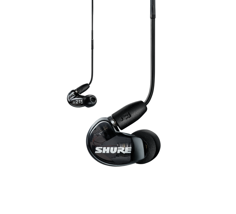 Shure SE215-CL WIRELESS, belaidės In-Ear tipo ausinės su išorinių garsų slopinimo funkcija (įvairių spalvų)- juoda
