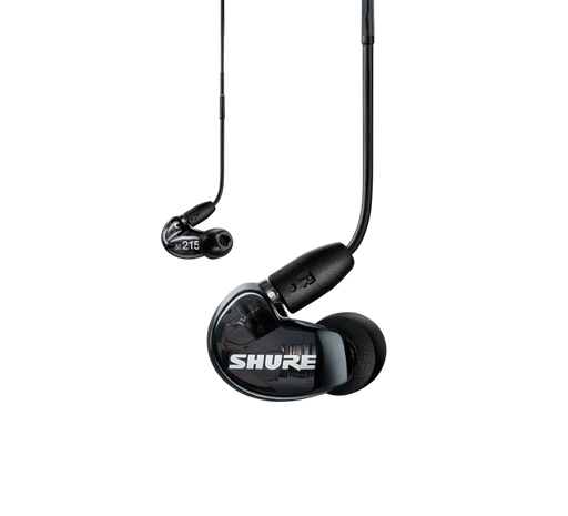 Shure SE215 WIRELESS, belaidės In-Ear tipo ausinės su išorinių garsų slopinimo funkcija (įvairių spalvų)- juoda
