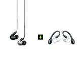 Shure AONIC 5 TRUE WIRELESS EARPHONE BUNDLE, Ausinių ir belaidžių ausinių adapterio rinkinys (įvairių spalvų) - juoda