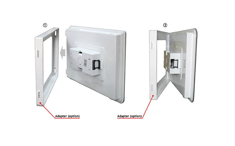 Sieninis iPad laikiklis Infinity iPad Frame, skirtas valdyti namų sistemai Išmanūs namai Infinity AUTOGARSAS.LT