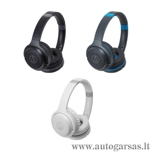 Bevielės ausinės Audio-Technica ATH-S200BT su mikrofonu ir integruotu valdymu Bleutooth Ausinės Audio-Technica AUTOGARSAS.LT