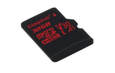 Atminties kortelė Kingston microSDHC Canvas React 32GB 100/70 U3 UHS-I V30 A1 Vaizdo registratoriai - radarų detektoriai Kingston AUTOGARSAS.LT