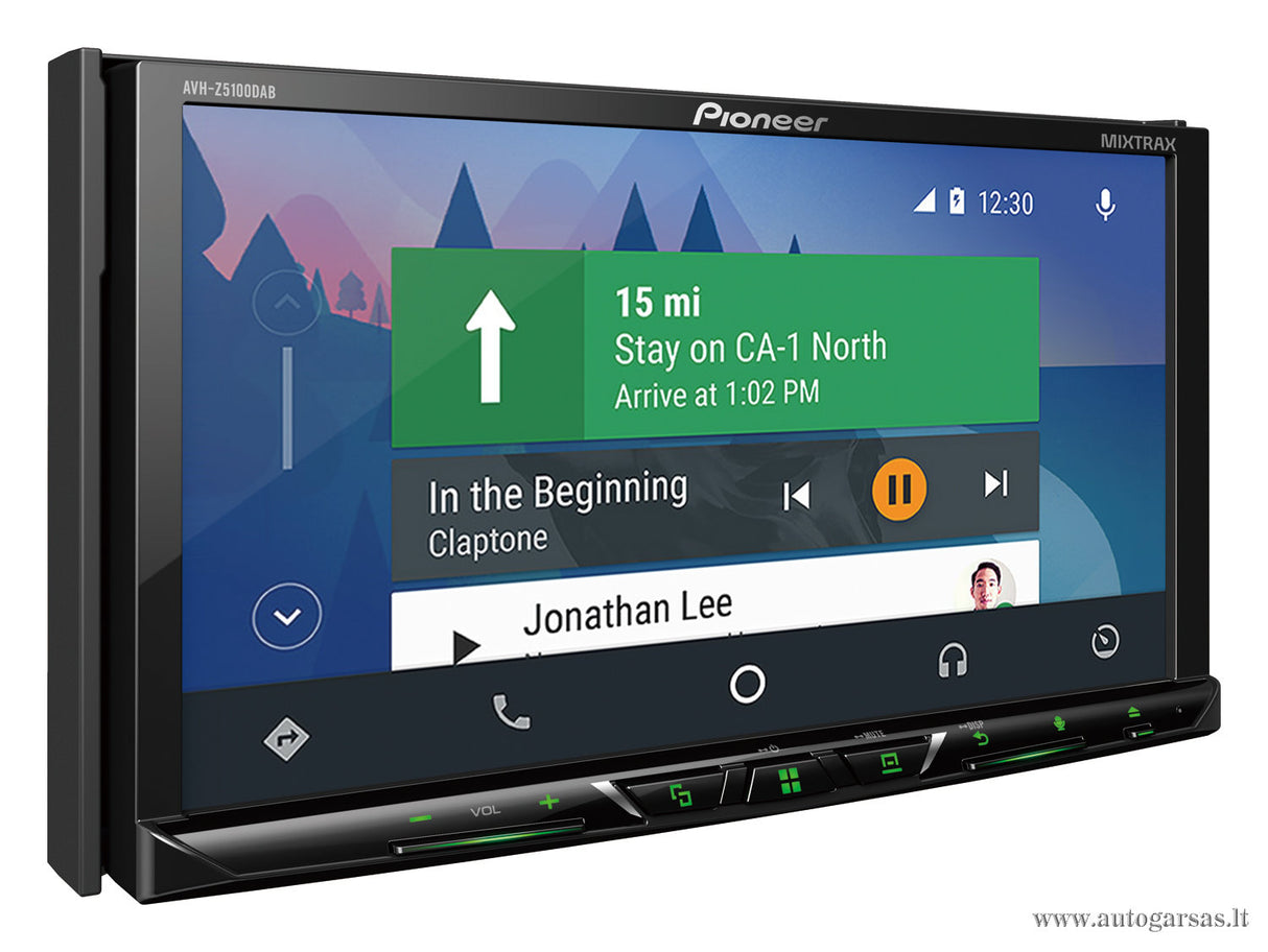 Multimedija automobiliui Pioneer AVH-Z5100DAB, BLUETOOTH, USB, AUX ir vaizdo išvestimi Multimedija Pioneer AUTOGARSAS.LT