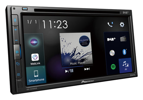 Pioneer AVH-Z5200DAB, automobilinė multimedija- šonas