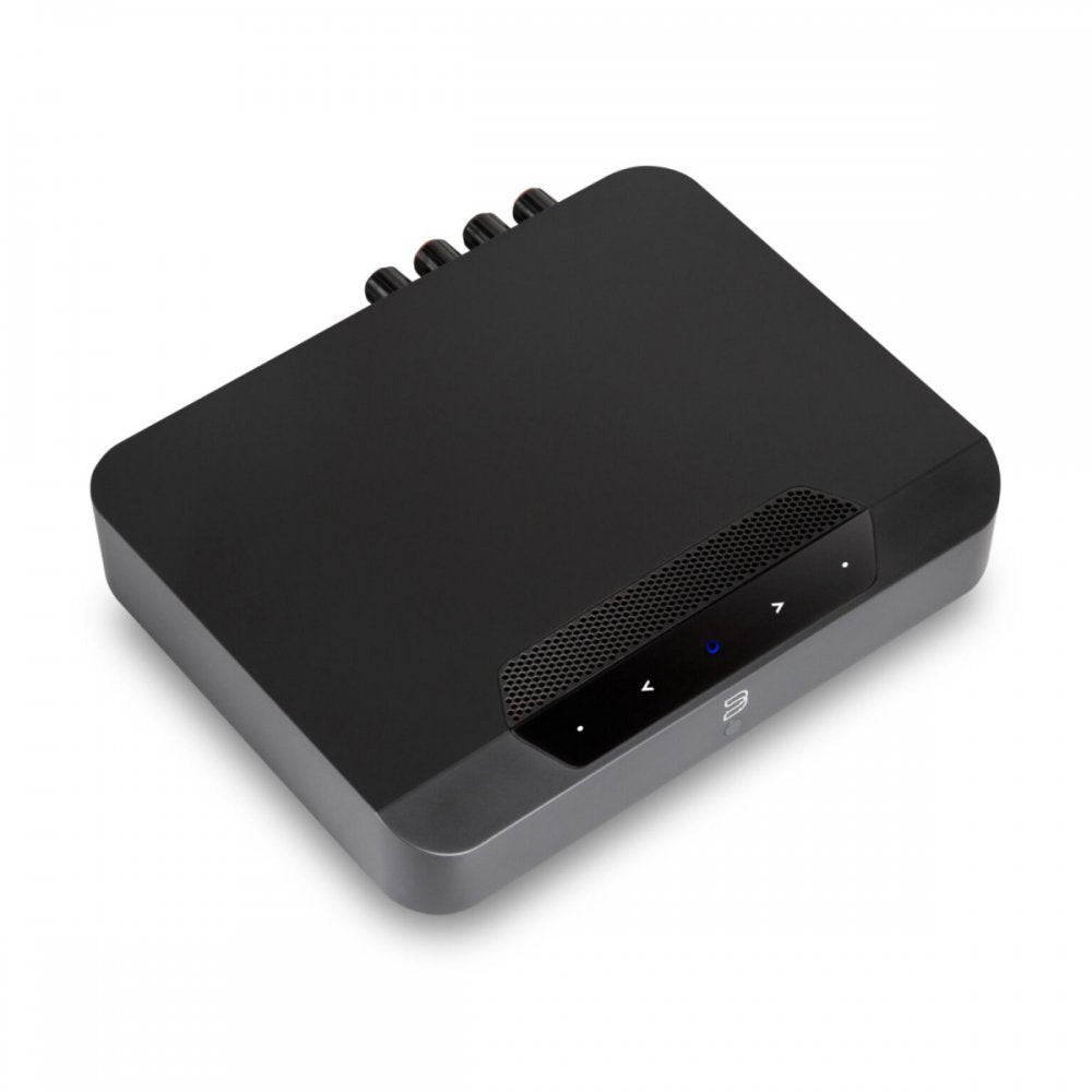 Bluesound POWERNODE EDGE, stereo stiprintuvas su tinklo grotuvu (įvairių spalvų) - juoda