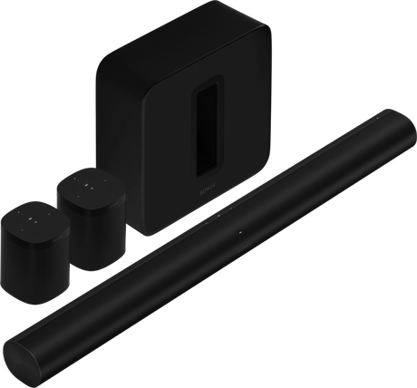 Sonos Surround Set Arc + Sub, Soundbaro rinkinys (įvairių spalvų)- juoda