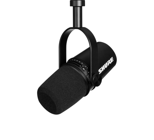 Shure MV7, podkastinis mikrofonas (įvairių spalvų) - juodas