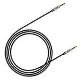 Aux įėjimo laidas Baseus AUX Yiven Cable Black/Silver 1.5m, 3.5mm kištukai Laidai ir priedai Baseus AUTOGARSAS.LT