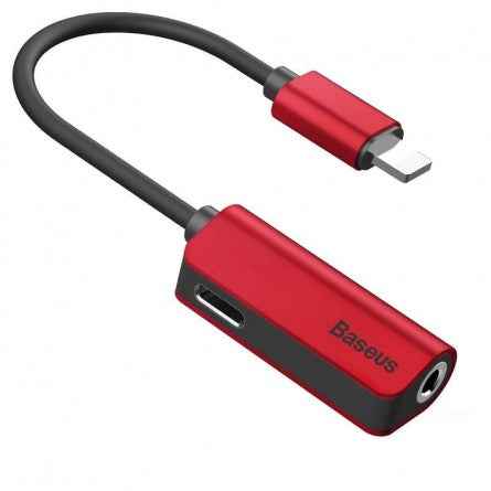 Baseus L32, audio adapteris (įvairių spalvų)- raudona