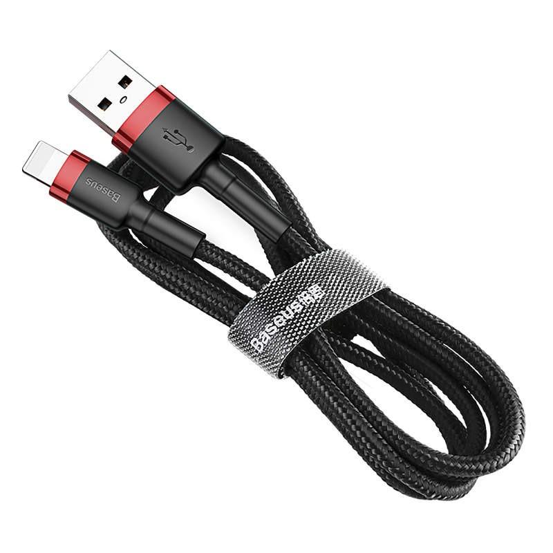 Baseus USB Lightning Apple iPhone/iPad įkrovimo ir duomenų perdavimo kabelis 2.4A, 1.0m Laidai Baseus AUTOGARSAS.LT