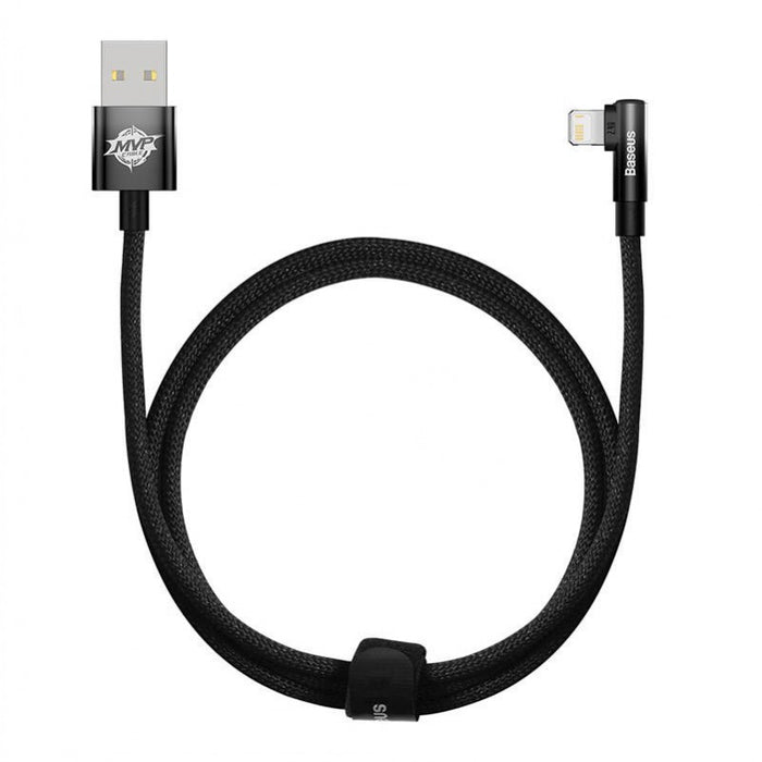 Baseus MVP 2 Elbow - Shaped USB to iP 2.4A, 1 m ilgio greito įkrovimo kabelis