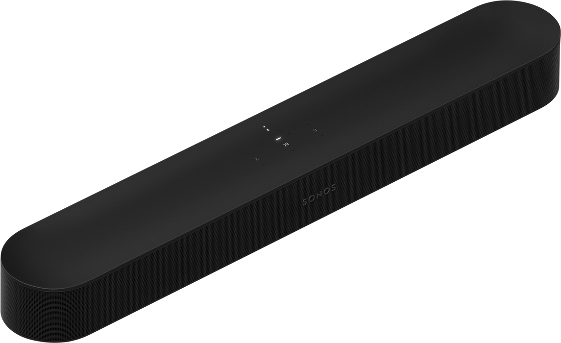 Sonos Beam (Gen2) soundbar'o ir Sonos SUB Mini, žemų dažnių garso kolonėlės komplektas (įvairių spalvų)- soundbaras