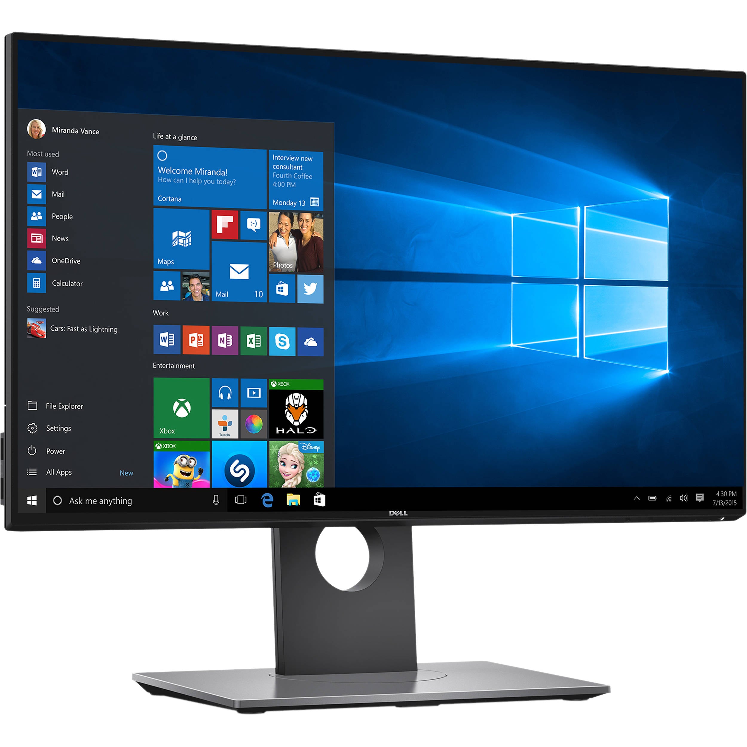 Skystųjų kristalų monitorius Dell U2417H 23.8", 1920x1080 (Full HD) Multimedija Dell AUTOGARSAS.LT