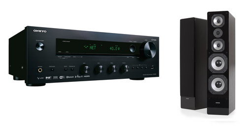 Stereo komplektas - stiprintuvas ONKYO TX-8270, su kolonėlėm Dynavoice Challenger M-85 EX (v.4) Stereo Stereo AUTOGARSAS.LT
