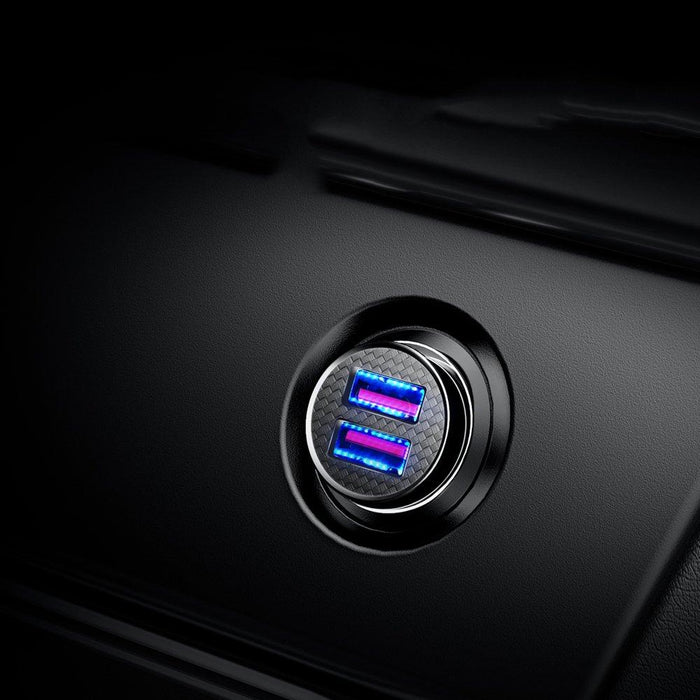 Dvigubas USB įkrovimo adapteris automobiliui Baseus QC 3 30W Priedai Baseus AUTOGARSAS.LT