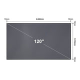 Epson ELPSC36 Laser TV 120", Projector screen for laser TV projector.