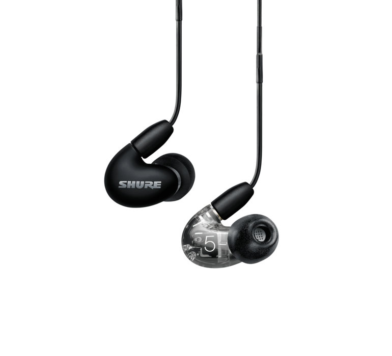 Shure AONIC 5, In-Ear tipo ausinės su išorinių garsų slopinimo funkcija (įvairių spalvų)- Black