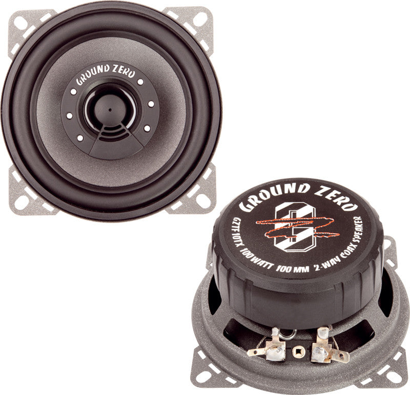 Garsiakalbiai Ground Zero Titanium GZTF 10TX, 100W, koksialiniai, 10cm, 2-jų juostų Garsiakalbiai Ground Zero AUTOGARSAS.LT