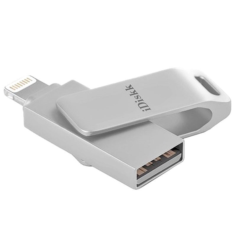 Išorinė laikmena iDiskk 128GB skirta iPhone/iPad USB 2.0 Išmanūs sprendimai iDiskk AUTOGARSAS.LT