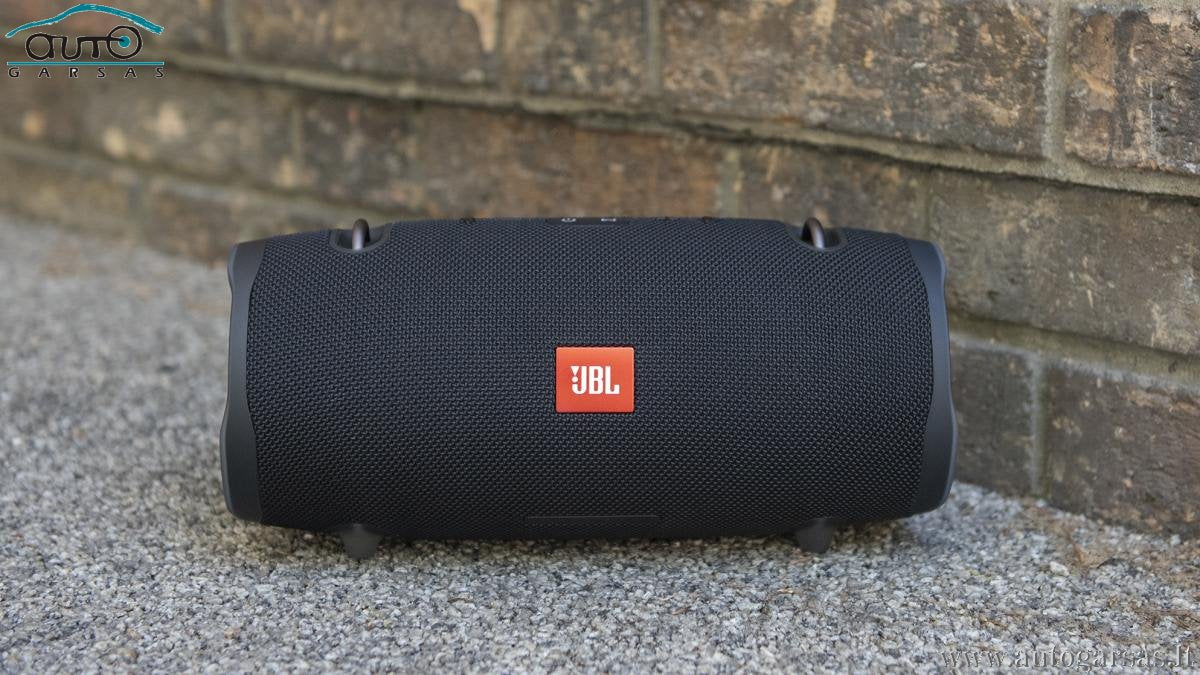 Nešiojama belaidė garso kolonėlė JBL Xtreme 2 su Bluetooth 2x20W, 15 valandų grojimo, atspari vandeniui Kolonėlės JBL AUTOGARSAS.LT