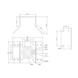 Dahua PFA151, kampinis vaizdo kameros laikiklis - schema