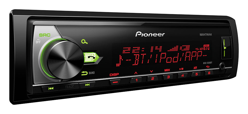 Magnetola automobiliui Pioneer MVH-X580BT, USB, AUX, BLUETOOTH Magnetolos Pioneer AUTOGARSAS.LT