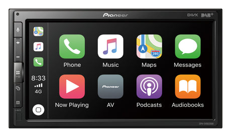 Multimedija automobiliui Pioneer SPH-EVO62DAB-UNI, 1-DIN, USB, BLUETOOTH, Apple CarPlay, Android Auto, Waze Multimedija Pioneer AUTOGARSAS.LT