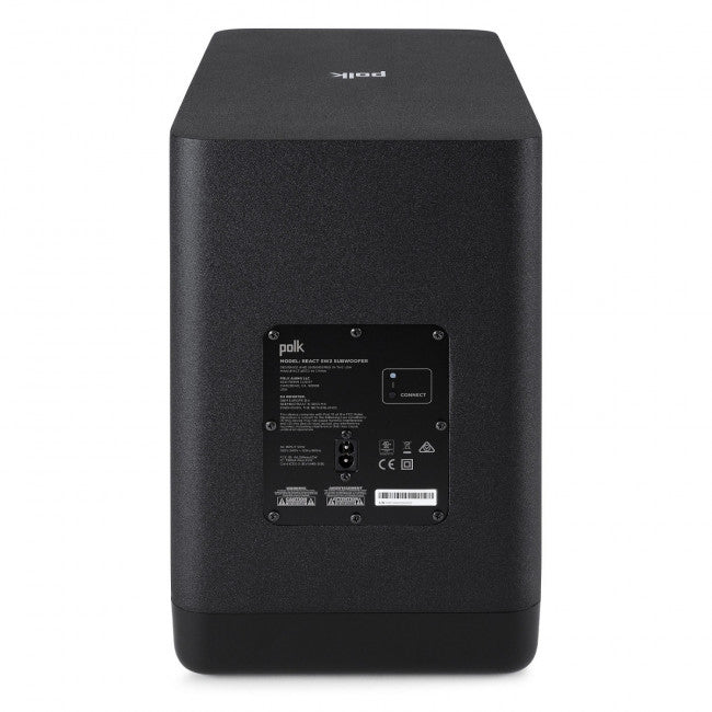 Polk Audio React, Soundbaro ir Polk Audio React SUB žemų dažnių garso kolonėlės komplektas- SUB galas