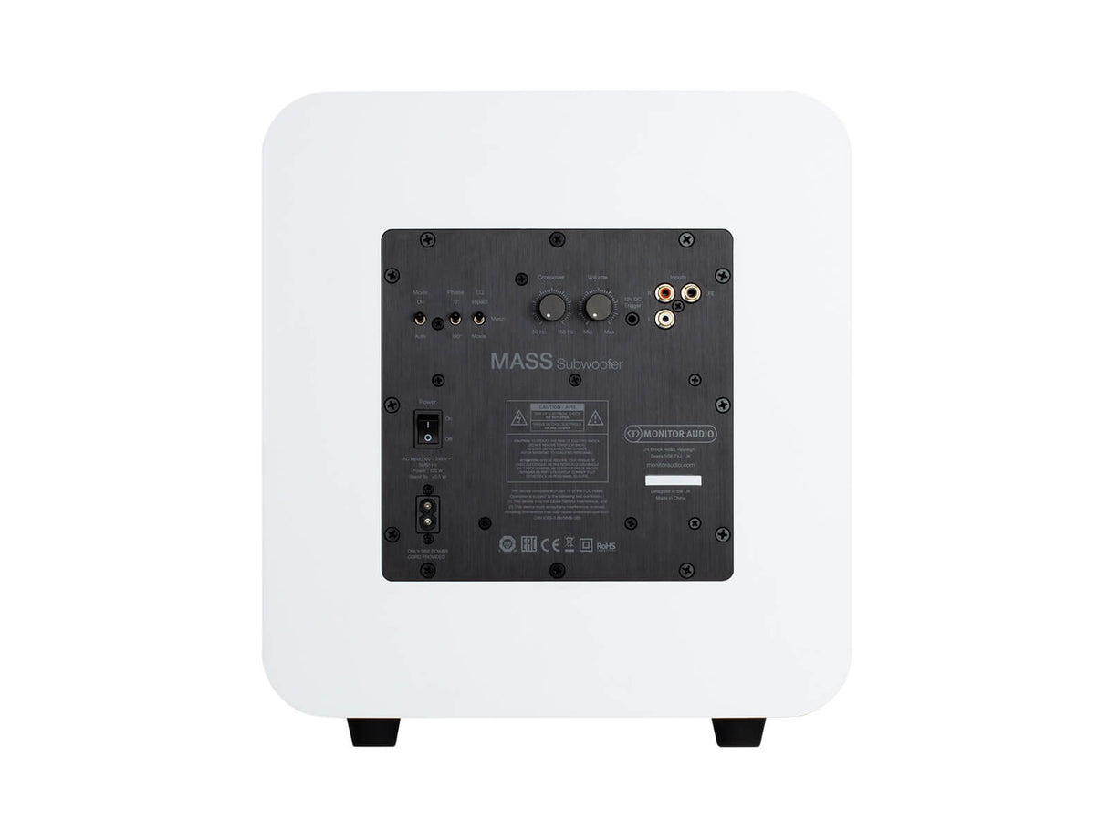 Monitor Audio MASS 5.1 namų kino garso sistema (įvairių spalvų) - Žemų dažnių garsiakalbio galas