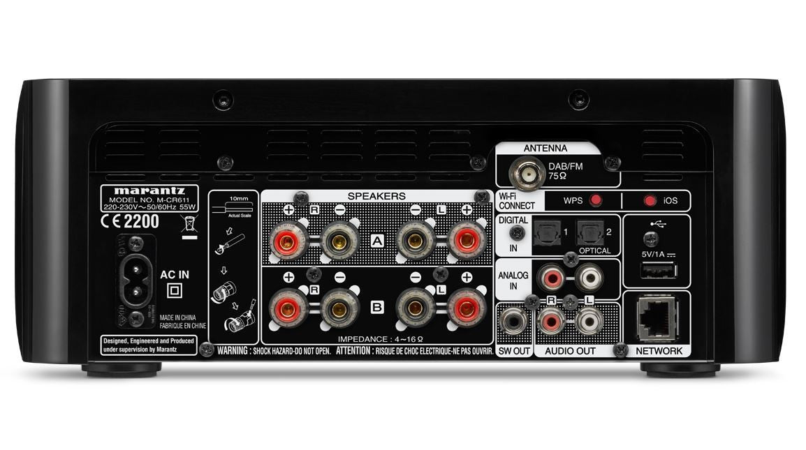 Tinklinis stereo resyveris Marantz M-CR611 2.1, 2x60W Stereo Marantz AUTOGARSAS.LT