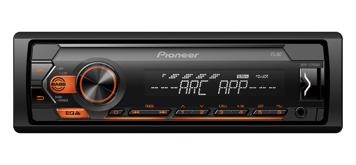 Pioneer MVH-S120UBA, automagnetola - Priekis