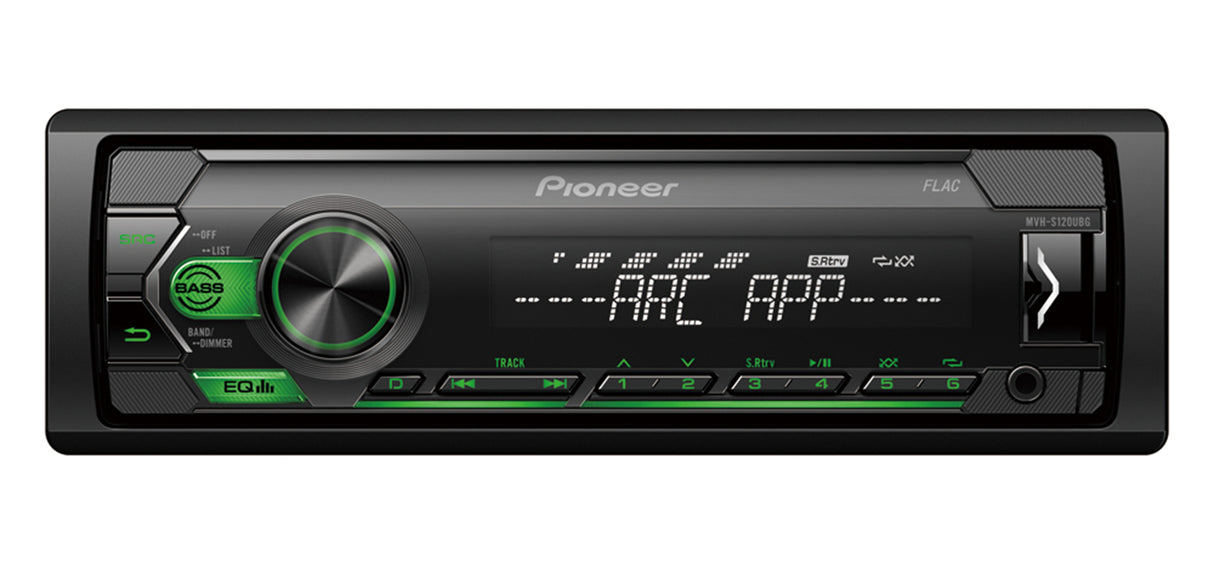 Pioneer MVH-S120UBG, automagnetola - Priekis