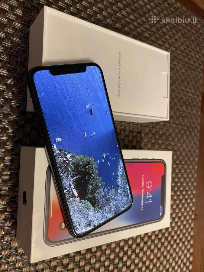 iPhone X 256 GB Space Gray, Naudotas, idealios būklės Komforto įranga Apple AUTOGARSAS.LT