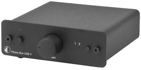 Pro-Ject PHONO BOX USB, MM/MC Pradinis Stiprintuvas (įvairių spalvų)- juoda