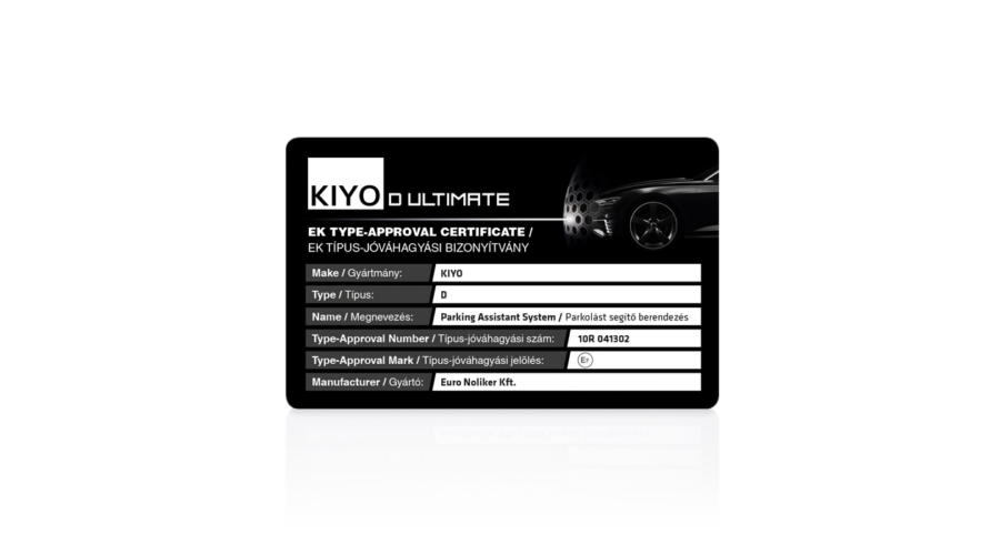 Parkavimo asistentas su Lazerio apsauga KIYO Ultimate Advanced Protection 4 sensor Vaizdo registratoriai - radarų detektoriai KIYO AUTOGARSAS.LT
