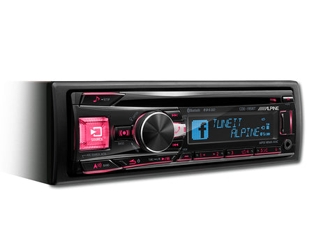 Magnetola automobiliui Alpine CDE-195BT, USB, AUX, BLUETOOTH, TuneIt App Magnetolos Alpine AUTOGARSAS.LT